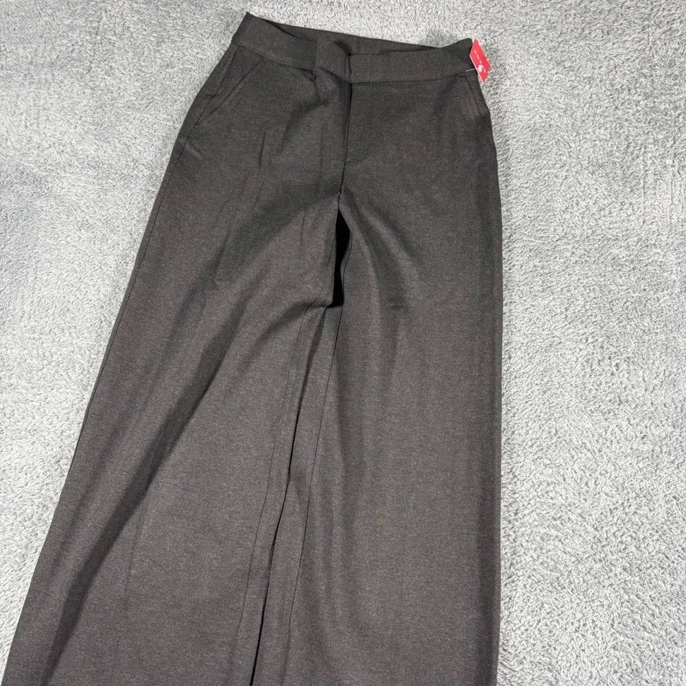 NWT Spanx Perfect Pant Wide Leg Flare Womens Small Performance Pull On Black - Picture 2 of 10